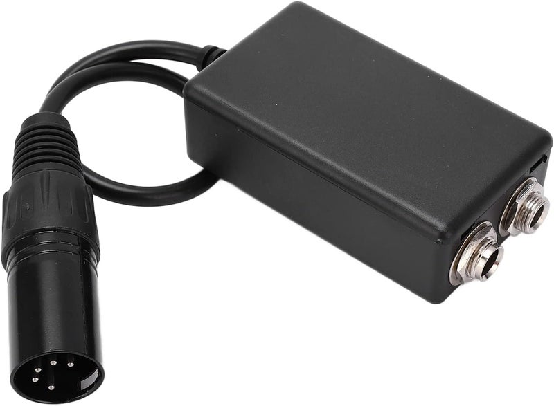 woobles Pilot Headset Adapter, Aviation Headset Adapter, GA Dual Plugs to Airbus XLR 5 Pin Male Adapter for Headphone Extension Cable - Image 1